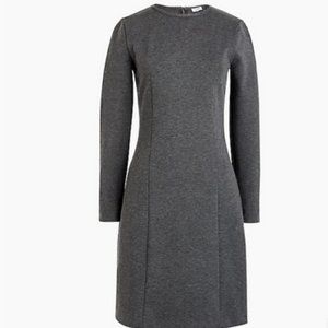 J.Crew Factory Long-Sleeve Stretch Ponte Sheath Dress, Size 2